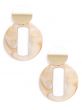Zenzii Gold And Marbled Resin Link Drop Earring