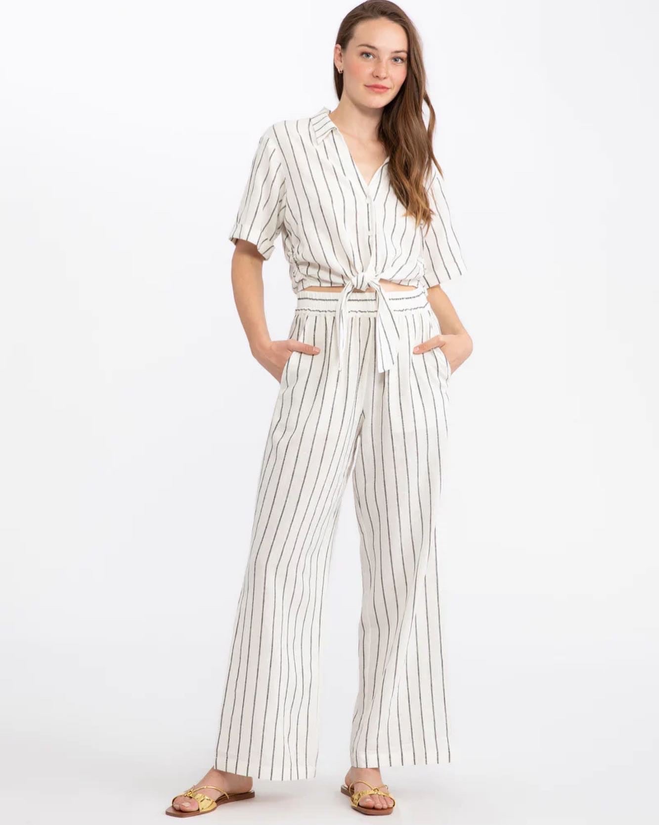 Sanctuary striped pants top