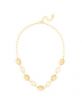 Zenzii Round Link And Book Chain Collar Necklace Jewelry