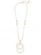 Zenzii Beaded Pearl Drop Necklace