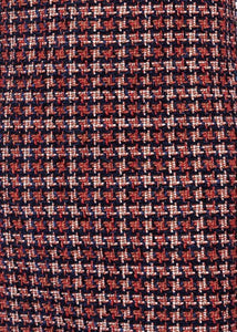 Uncle Frank Chenille Houndstooth Shift Dress