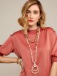 Zenzii Beaded Pearl Drop Necklace