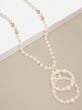 Zenzii Beaded Pearl Drop Necklace